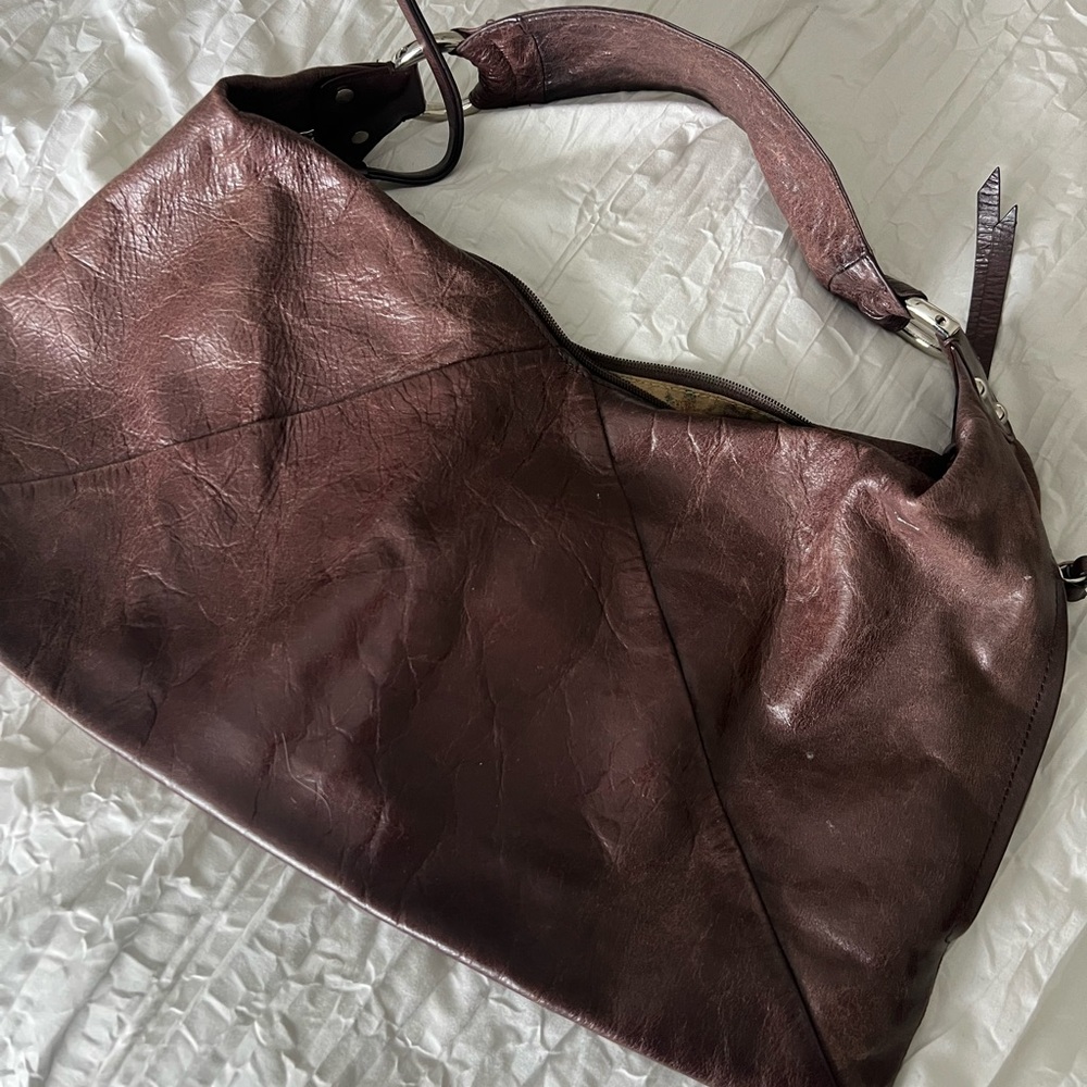 HOBO Rich Brown Leather Hobo Bag